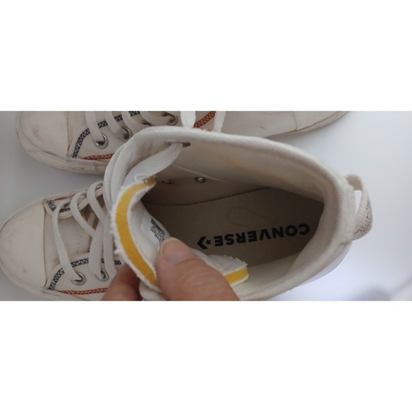 Converse Chuck Taylor All Star High Tops Logo Tag Vintage White A06104C Sneakers - Picture 14 of 16